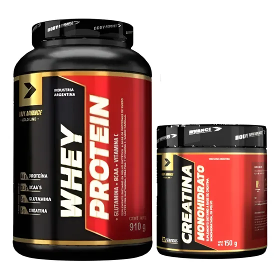 Proteína Whey Protein 910gr + Creatina 150gr Body Advance 