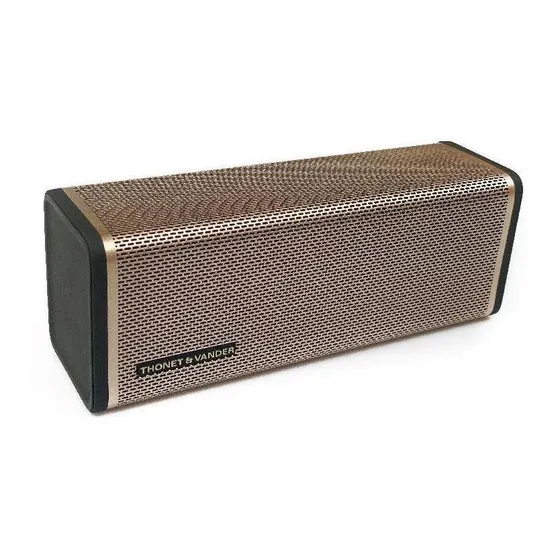 Parlante Thonet & Vander Frei Topp Gold portátil con bluetooth waterproof dorado