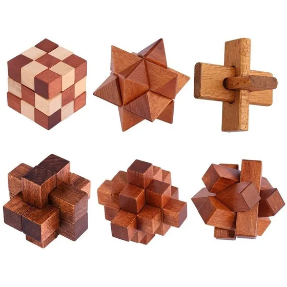 Juego De Ingenio X 6 Unidades Madera Ideal Souvenir Eventos