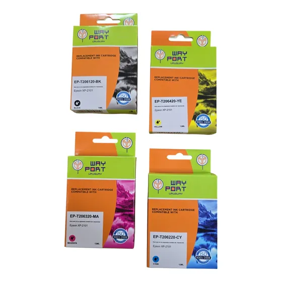 Kit Pack Juego X4 Cartuchos Compatibles Epson T206 Xp-2101