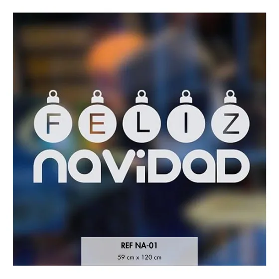 Viniles Decorativo Navideño Navidad New Year Vinilo 2024