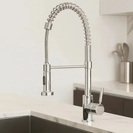 Torneira Cozinha Gourmet Monocomando Premium Acabamento Cromado Cor Prateado