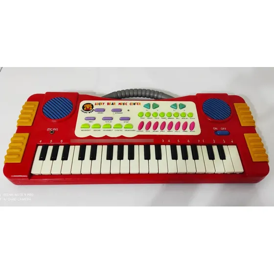 Piano Organo Juguete Lucky Bear, Usado, Para Niños.