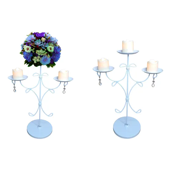 12-- Candelabro-centro De Mesa En Hierro 15 Años Casamientos