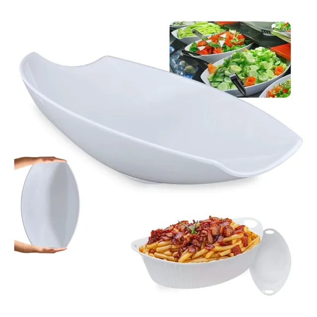 Kit Travessa Buffet Salada 46cm Funda + 2 Tigelas 1,3l Alça Kit Travessa Buffet Salada 46cm Funda + 2 Tigelas 1,3l Alça
