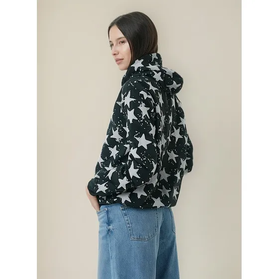 Campera Finita Mujer Arizona 8232 Black, Blue & White