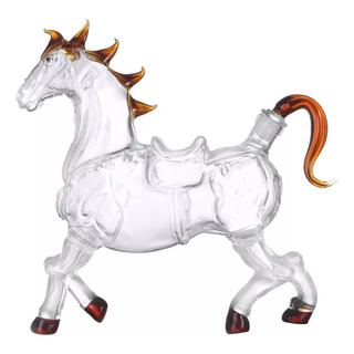 Decantador De Whisky De Vidrio Con Forma De Caballo Decantador De Whisky De Vidrio Con Forma De Caballo