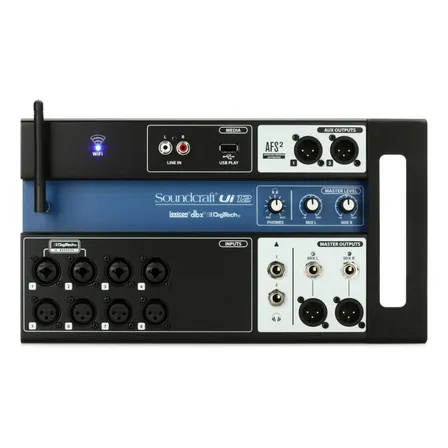 Mixer Digital Soundcraft De 12 Entradas Com Controle Remoto