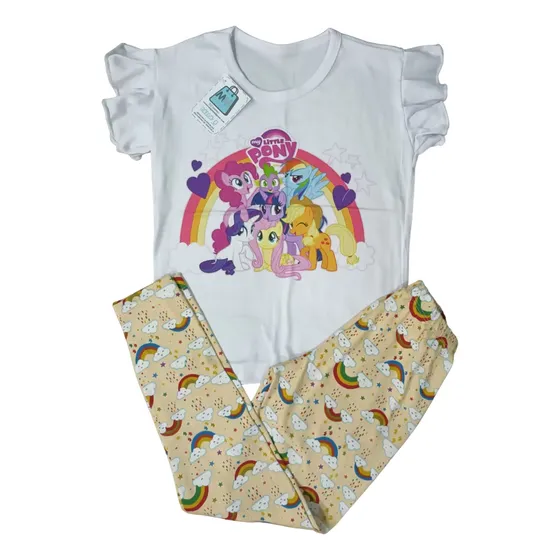 Conjunto Niña (talla 8) Infantil/ Franela + Pantalon Leggins