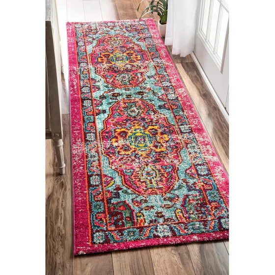 Alfombra Estilo Retro Bohemio 10 X 14 Pies, Polipropileno, M