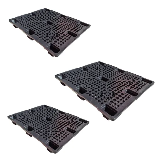 Kit 03 - Pallet Plastico 1,00x1,20m Reforçado - Norma Anvisa