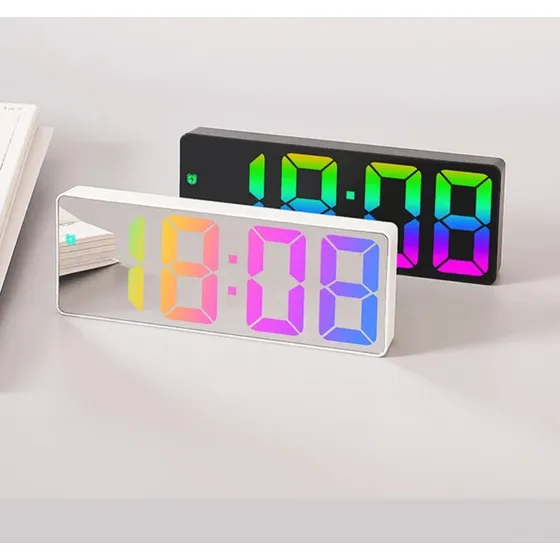 Reloj Despertador Digital Led De Mesa Alarma Temperatura Ofe