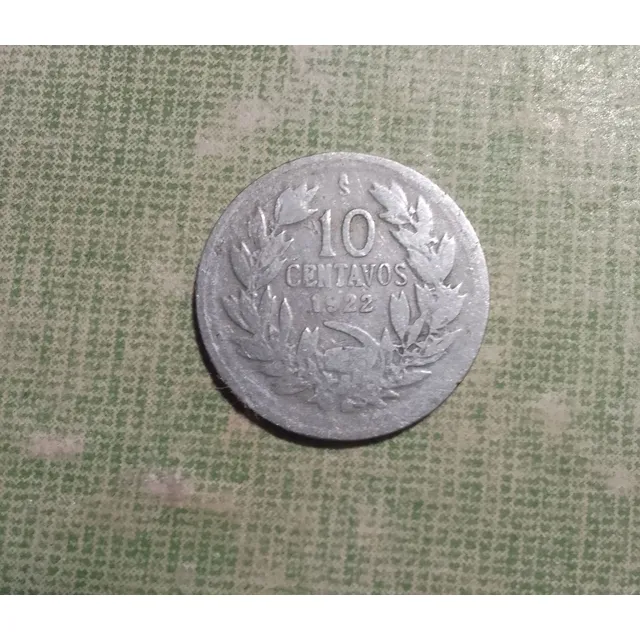 Moneda Chile 10 Centavos 1922