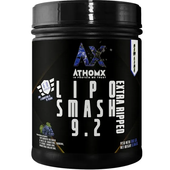 Lipo Smash 92 Ripped Athomx Quemador De Grasas Carnitina Te
