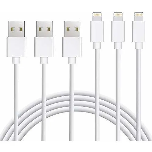 3 Cable Lightning Para iPhone 10 Pie Extra Largo Xs Max Xr P
