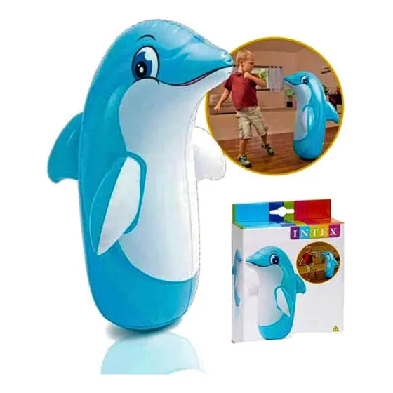 Porfiado Juguete Inflable Antiestres Delfin Para Niños
