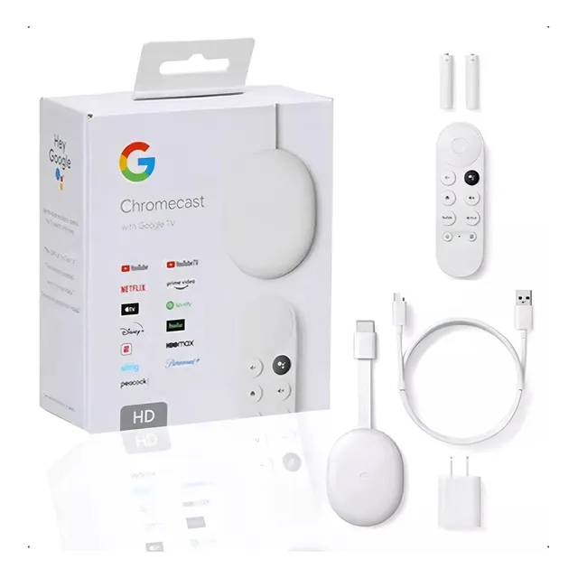 Google Chromecast Tv Hd Wifi Bluetooth 4ta Generacion Blanco