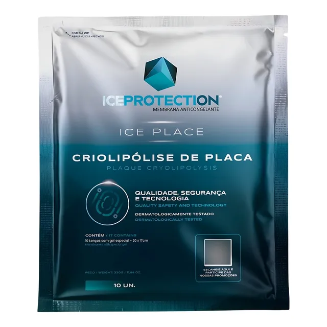 20 Mantas Criolipólise De Placa Ice Place Tam. Gg 330g