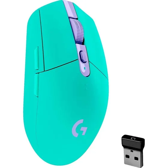 Mouse gamer de juego inalámbrico Logitech Serie G Lightspeed G305 verde