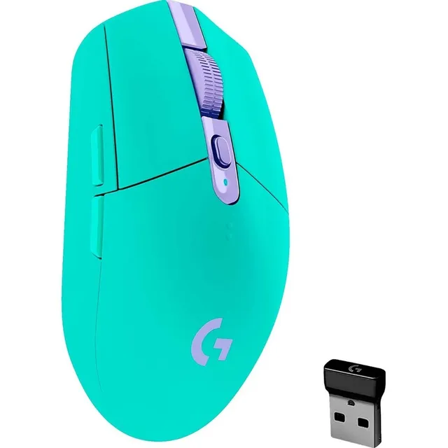 Mouse gamer de juego inalámbrico Logitech Serie G Lightspeed G305 verde