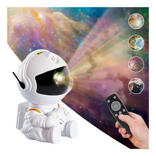 Lampara Led Astronauta De Proyector Cielo Estrella Espanta Color de la estructura Blanco