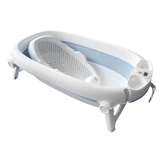 Bañera Para Bebe Carestino Hawaii Azul Con Soporte