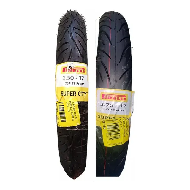 Llantas 250-17 Y 275-17 Pirelli Super City (at110,ft125,150)