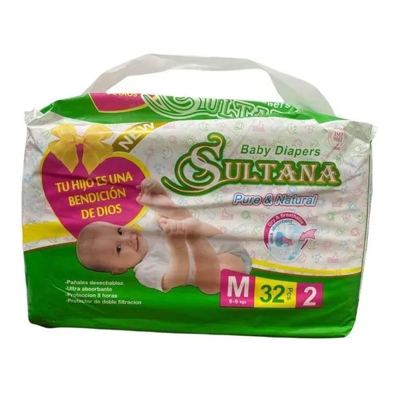 Pañales Para Bebés Talla M, Bulto De 256 Unid. 100% Algodon