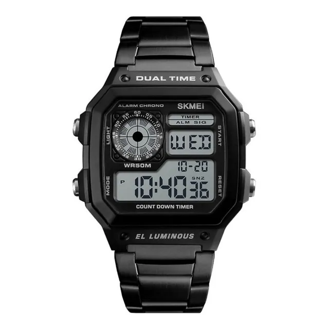 Reloj Deportivo Digital Skmei 1335  Metal- Negro 