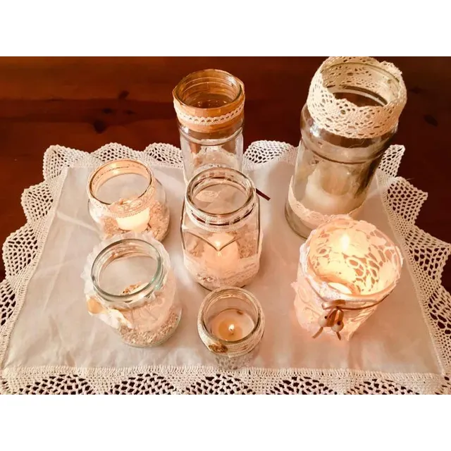Frascos Decorados (retira En La Paloma Rocha)