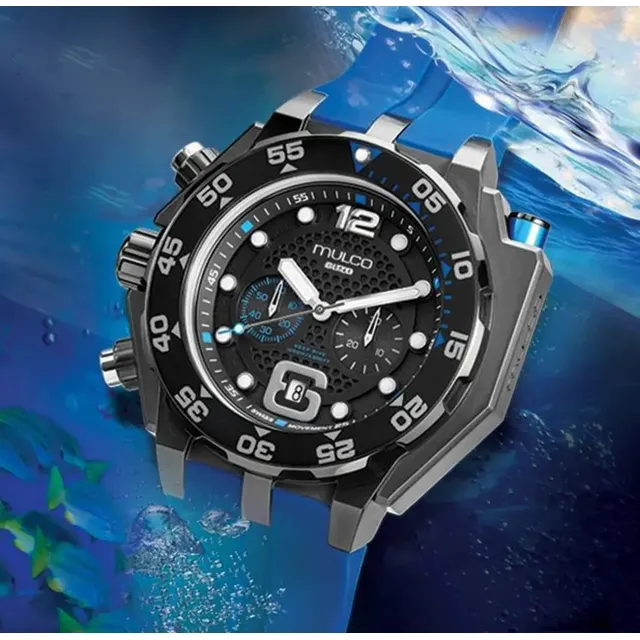Reloj Mulco Buzo Mb6-92826-045 Para Hombre Correa Azul