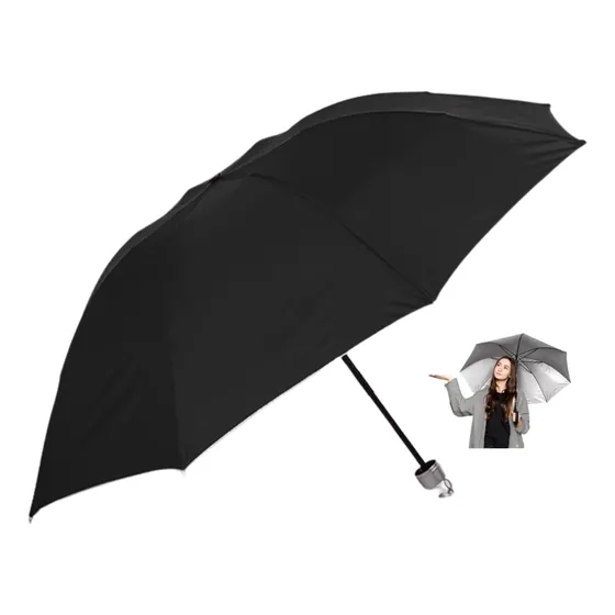 Paragua Retractil Lluvia Paragua Cartera 24cm Plegable 112cm
