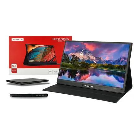 Monitor Portátil Full Hd 15.6 Notebook, Celular, Games C/ Cor Preto
