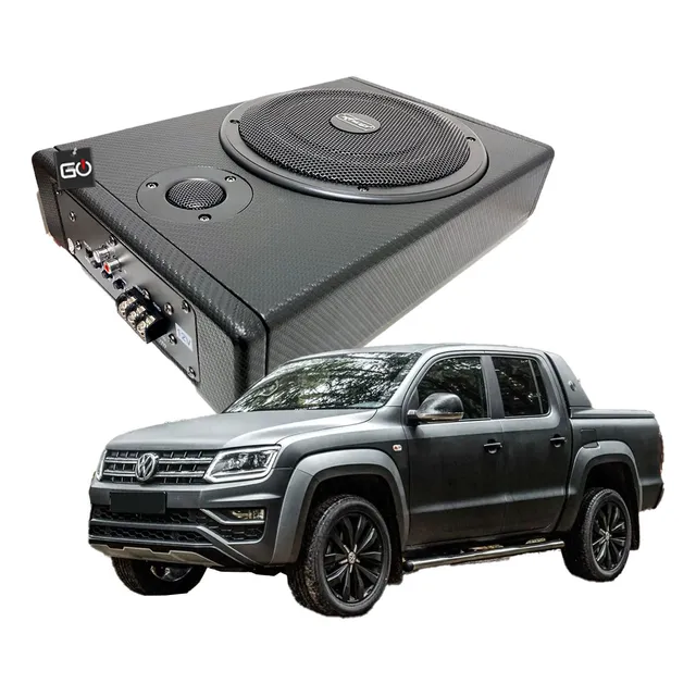 Caixa Slim Amplificada Vw Amarok 8 Polegadas 200w C/ Tweeter