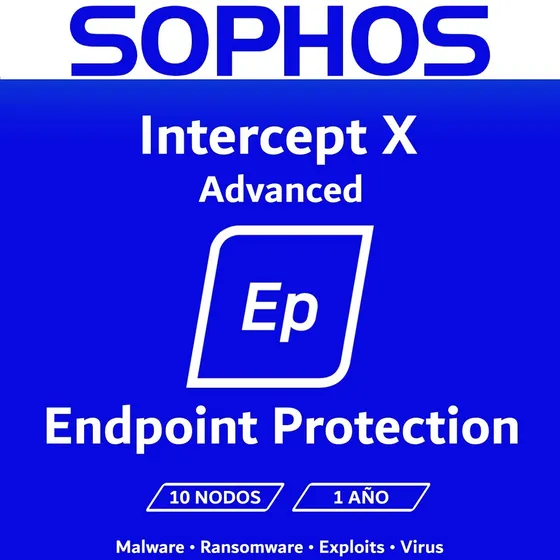 Sophos Intercept X Advanced Endpoint | 10 Nodos | 1 Año