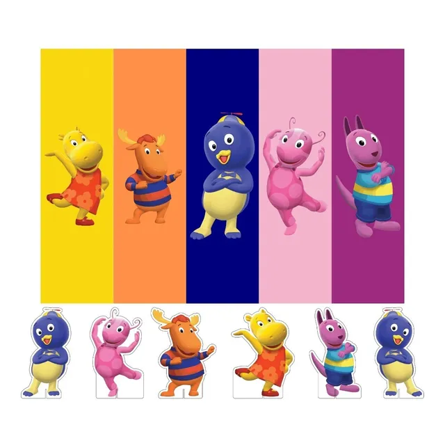 Kit Display De Mesa + Painel Festa Infantil Os Backyardigans
