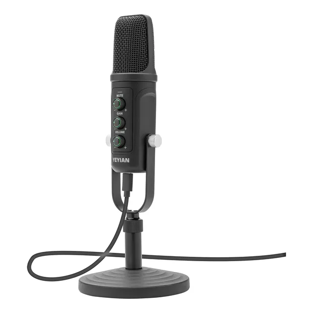 Micrófono Yeyian Agile Nl De Condensador Cardioide Usb Negro
