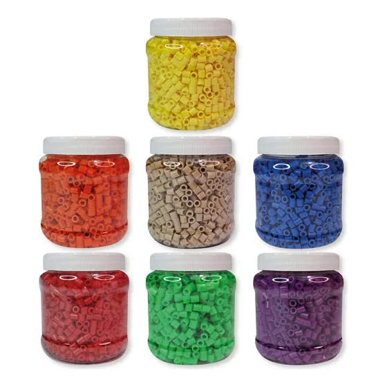 7 Botes Con 1900 C/u Midi 5mm Hama Beads Perler Pixelart
