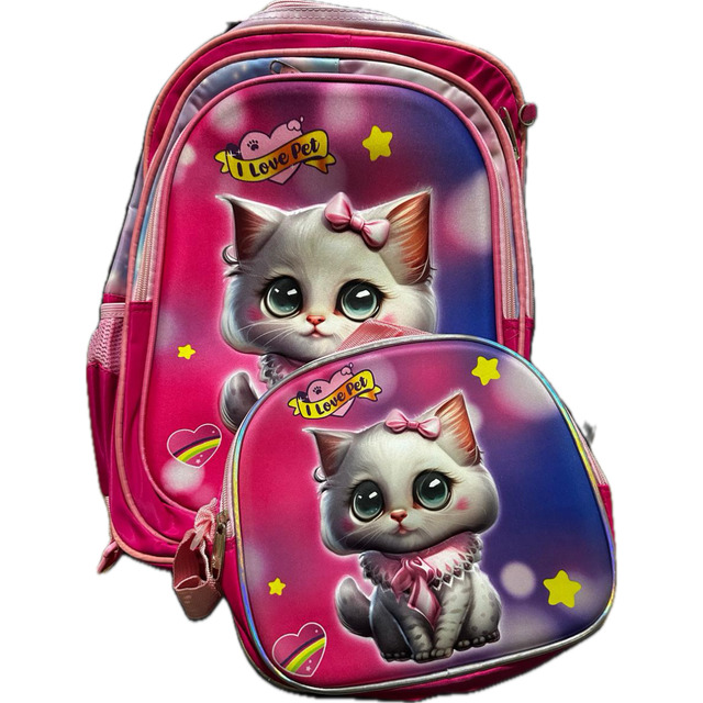 Kit Mochila Escolar Infantil Lancheira Estojo Menina Menino Kit Mochila Escolar Infantil Lancheira Estojo Menina Menino