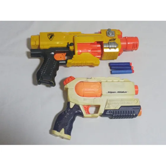 Nerf Barricade Rv-10 Funciona + Super Soaker Point Break