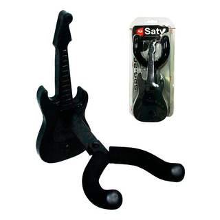 Suporte De Parede Regulável Violão Guitarra Baixo Spg20 Saty Cor Preto Suporte De Parede Regulável Violão Guitarra Baixo Spg20 Saty Cor Preto