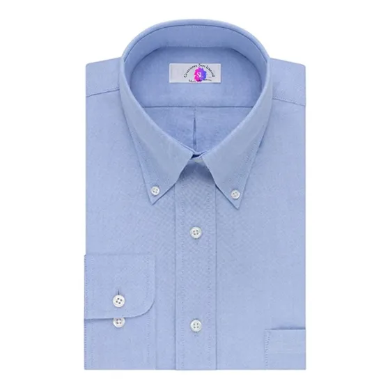 Camisa Oxford Dotación Empresarial Unisex Manga Larga