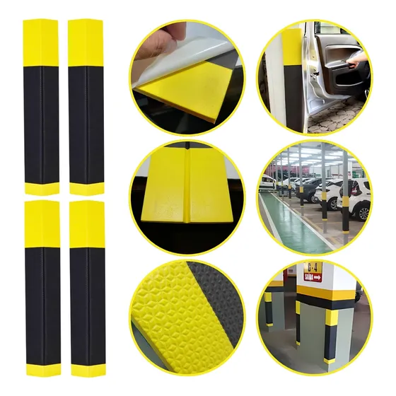 Kit 4 Protetor Coluna Cantoneira Estacionamento Garagem 75cm
