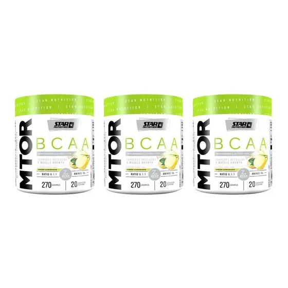 Bcaa Mtor 8.1.1 Star Nutrition Glutamina Elect 270 Gr X 3 Un