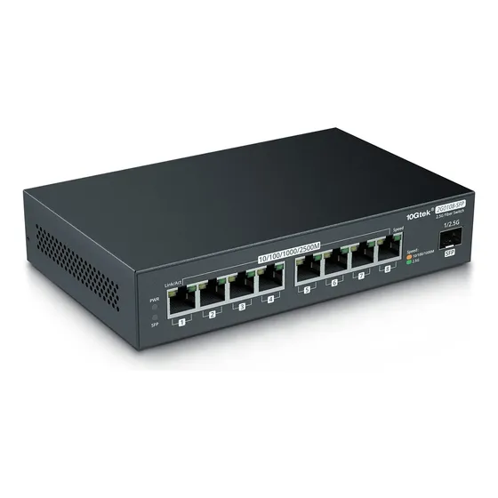 Conmutador De Red Ipolex 2.5gbps 9 Puertos Sfp