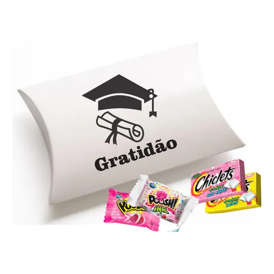 30 Caixinha Travesseiro Lembrancinha Formatura Formandos