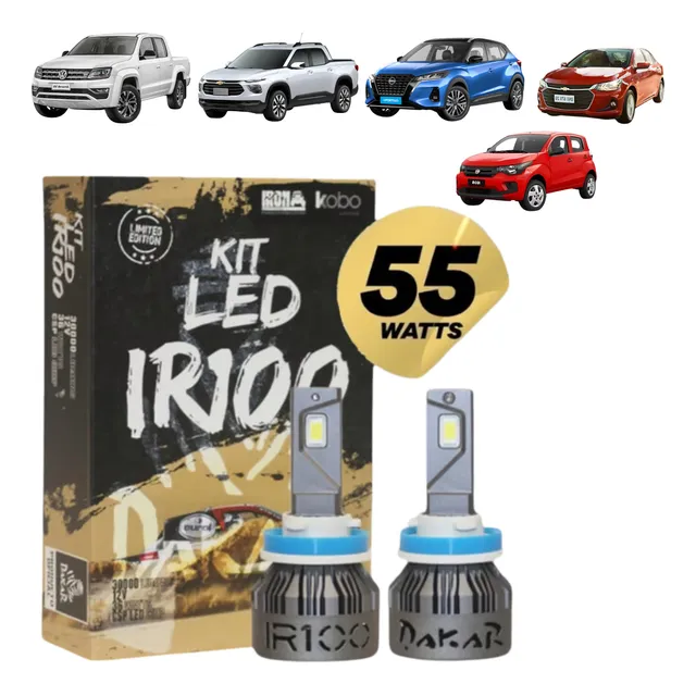Kit Lámparas Cree Led Auto Ir100 Dakar Luces Led H1 H3 H4 H7