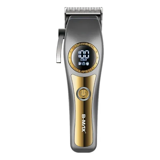 Máquina De Cortar Cabelo Barba Profissional Sem Fio Dourada