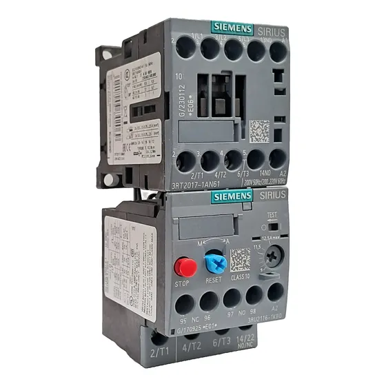 Siemens® Contactor / Relé Sobrecarga 220v  9-12.5 A  7.5 Hp