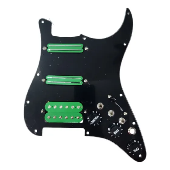Pickguard Completo Mics Verde Volks Hwg-54 Negro 